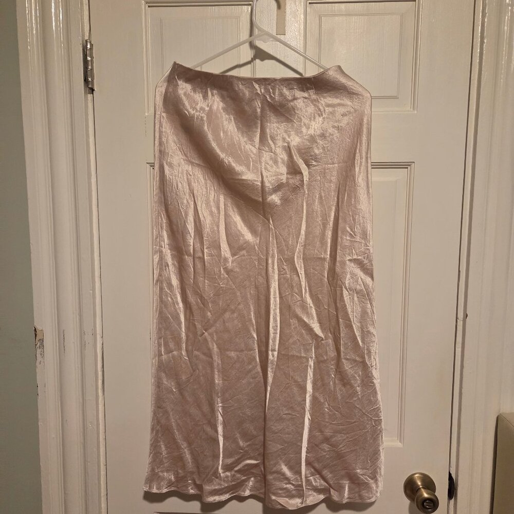 Aritzia Babaton Midi Satin Slip Skirt